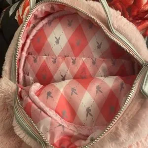 Playboy Pink Furry Mini Backpack NWOT PLAYBOY | Bags | Mini Playboy Backpack | Poshmark main image 3